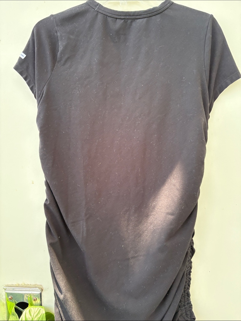 Calvin Klein Black Ruched Side Tee Dress - Picture 5 of 6